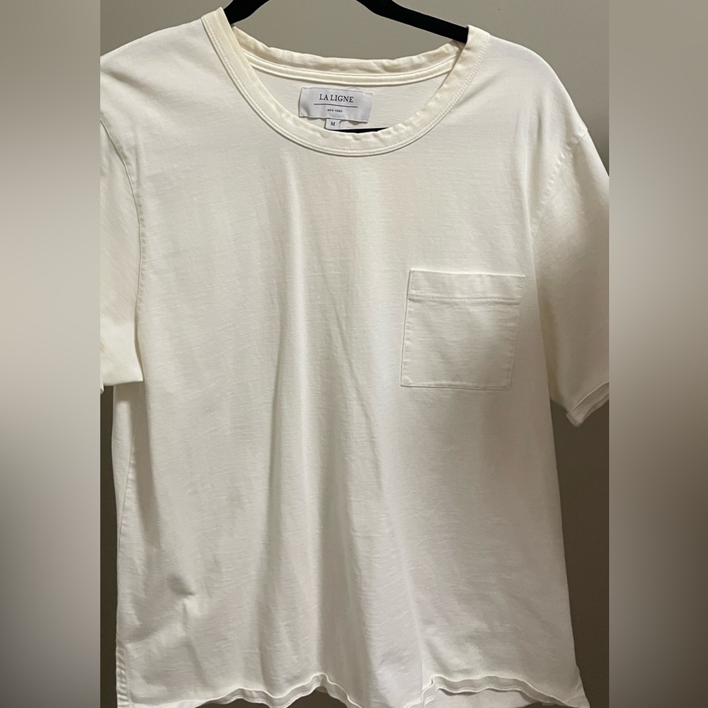 La Ligne Off-White Short Sleeve Tee